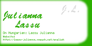 julianna lassu business card